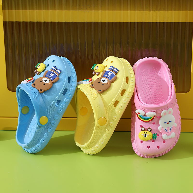 Sandal ANAK BAIM IMPORT sandal pantai anak laki -laki dan perempuan indoor kartun lucu terbaru usia 1-3 tahun dan 4-6 tahun