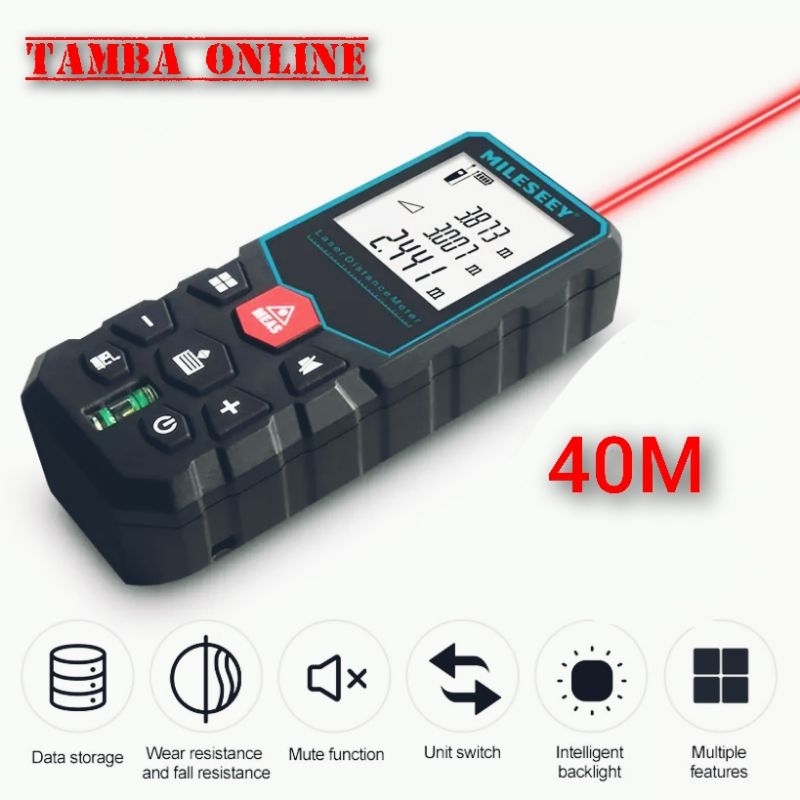 Mileseey Laser Range Finder X5 Meteran Digital Laser Finder 40M