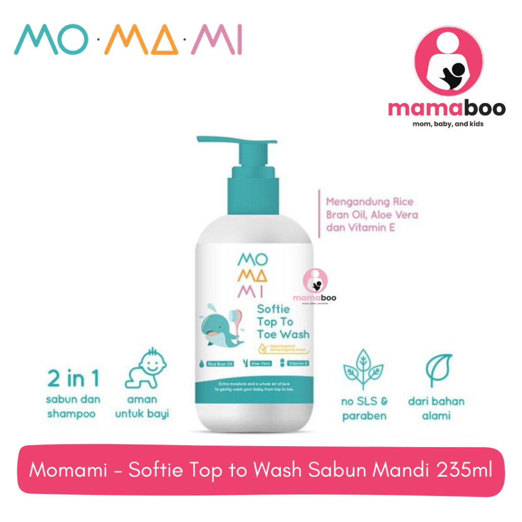 Momami - Softie Top to Wash Sabun Mandi 235 ML