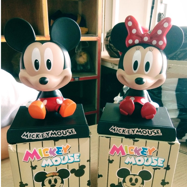 Pajangan Dashboard Mobil Mickey, Mini Mouse