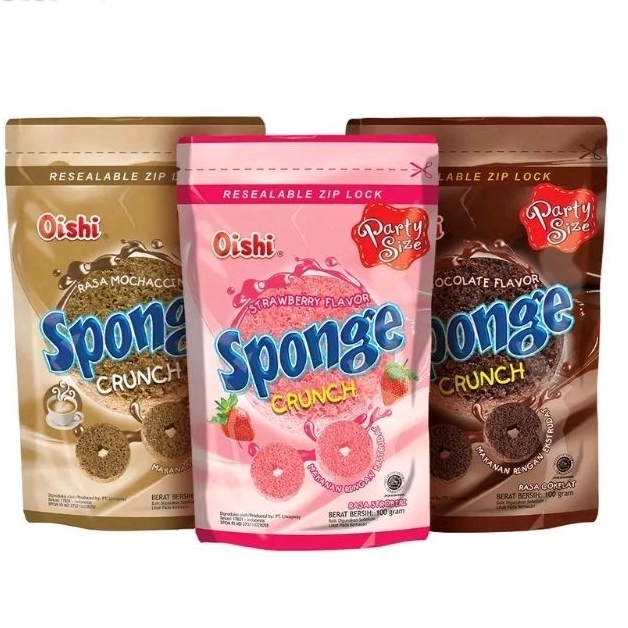 

Oishi Sponge Cemilan Enak 100 gram ALL Varian