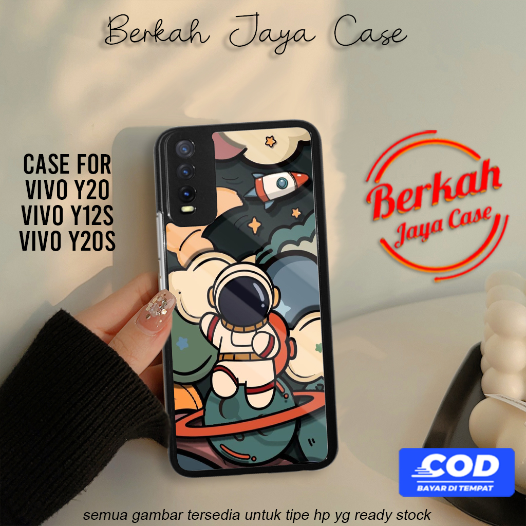 Berkah Case Vivo Y20 Y12s Y20s Hp Vivo Y20 Y12s Y20s Pelindung Hp Motif ASTRO01 Case Lucu Casing Hp 