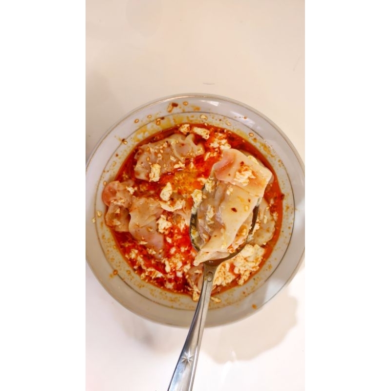 

Wonton Soup chili oil | Pangsit kuah pedas chili oil