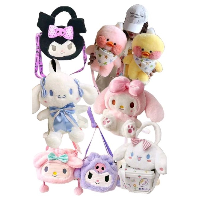 Gabybelle- Aneka Tas Selempang Boneka Tas Boneka Ransel Karakter Animasi Tas Ransel Bulu