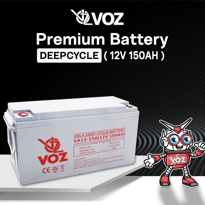 Voz Baterai Deep Cycle 12V 150 Ah | Baterai Solar Panel |Solar Cell