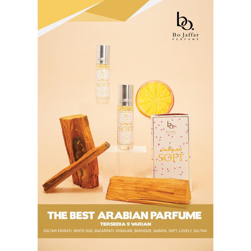 parfum roll on bo jaffar aroma arabian non alkohol souvenir haji umroh