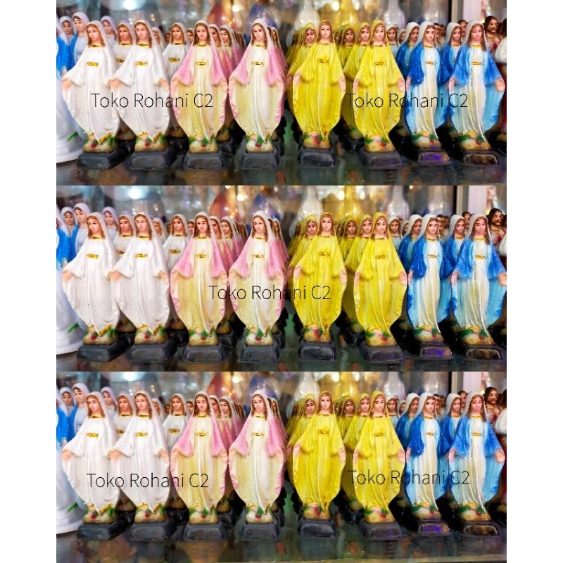 Patung Maria MTT 10cm RF (4739) - Patung Maria - Patung Mini - Patung Maria Mini - Patung Yesus