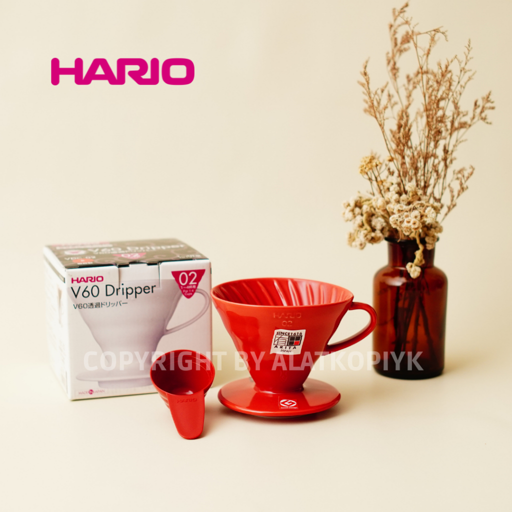 Hario V60 Dripper Cramic 02 Red [VDC-02R] ORIGINAL HARIO