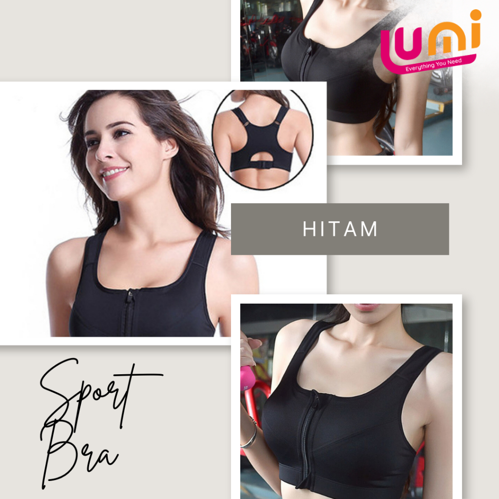 Sport Bra Resletting Zipper / Resleting Depan / Sport Bra Seleting