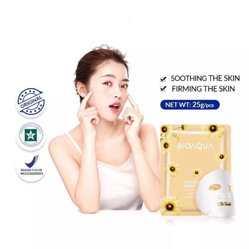 BIOAQUA SHEET MASK ESSENCE FACE MASK MASKER WAJAH BPOM