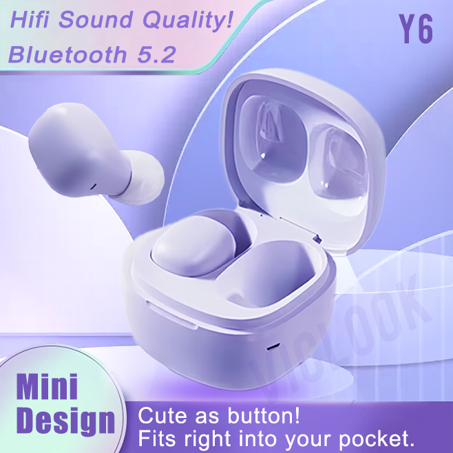 VICLOOK COD ORIGINAL Wireless Bluetooth Earphone Mini In Ear Noise Reduction Sports Headset dengan Mic