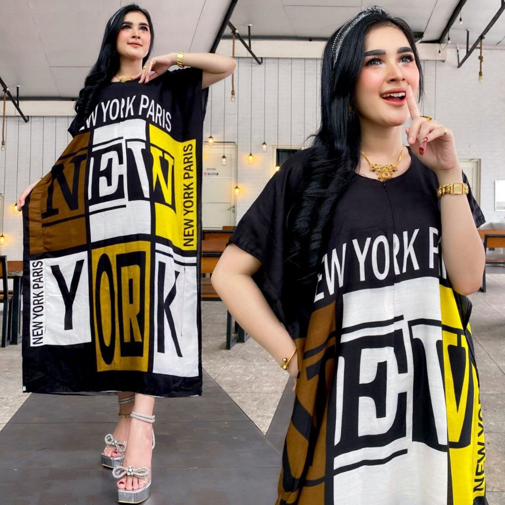 DASTER JUMBO BUSUI NEW YORK CITY RESLETING DEPAN FASHION WANITA TERBARU ( PILIH WARNA  ) - DASTER LOWO BAHAN RAYON ADEM BATIK SABLON PRINT KARAKTER KEKINIAN HARGA TERMURAH - DASTER BALI VIRAL MODEL TERBARU POPULER By BATIK SULMIT