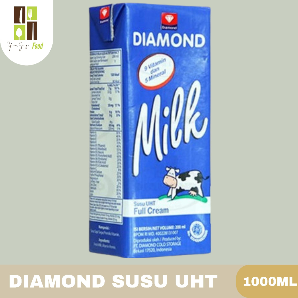 Diamond UHT Milk / Susu UHT Full Cream 1000ml