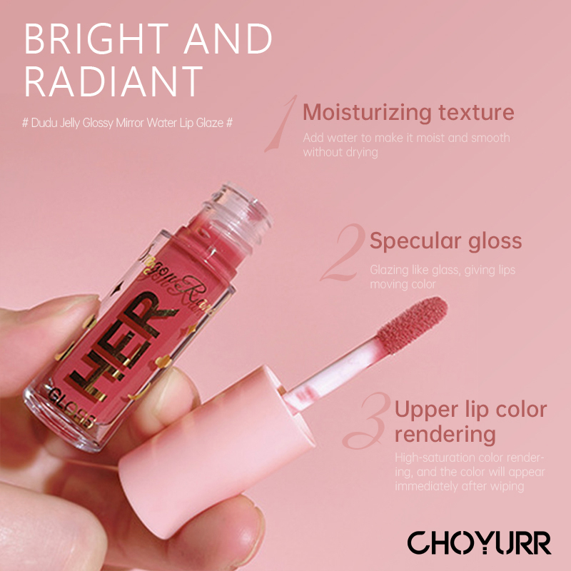 【COD】Her Dragon Ranee Lip Gloss Lipstik Liquid Cair 8 Warna Moisturizing Waterproof Lipstick -CH