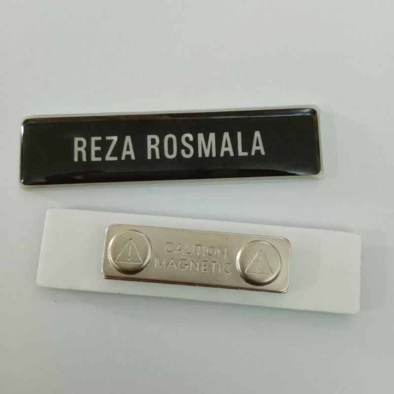 

Name tag / Nametag Akrilik Kuningan Ukuran 2x8cm