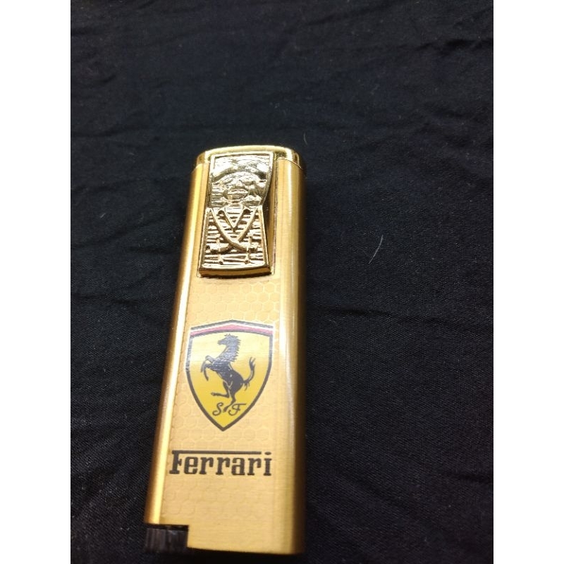 Cod Korek Api Gass Ferrari strap gold Korek Api bara Mewah