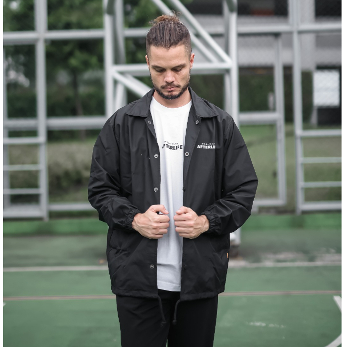 AFTERLIFE - Coach Jacket Temp Black