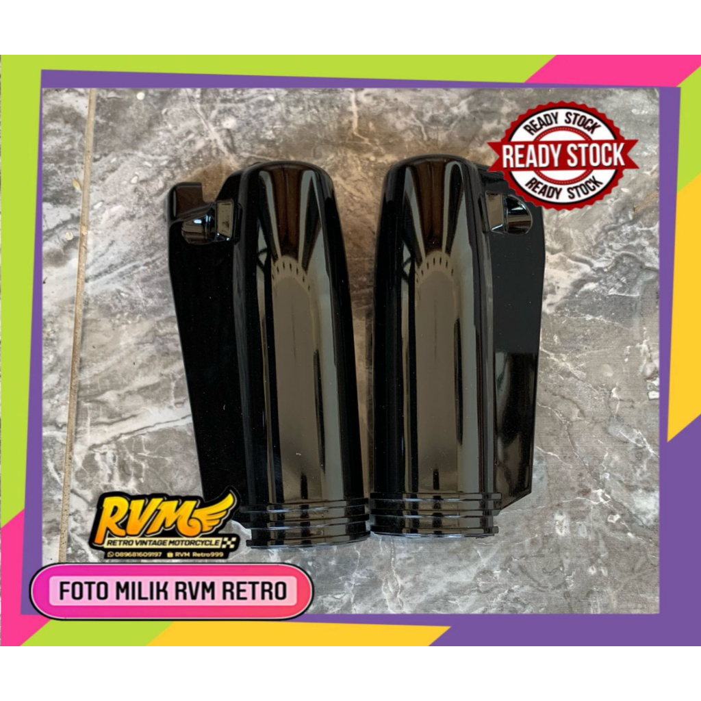 Tutup skok hitam yamaha alfa cover shock motor yamaha alfa