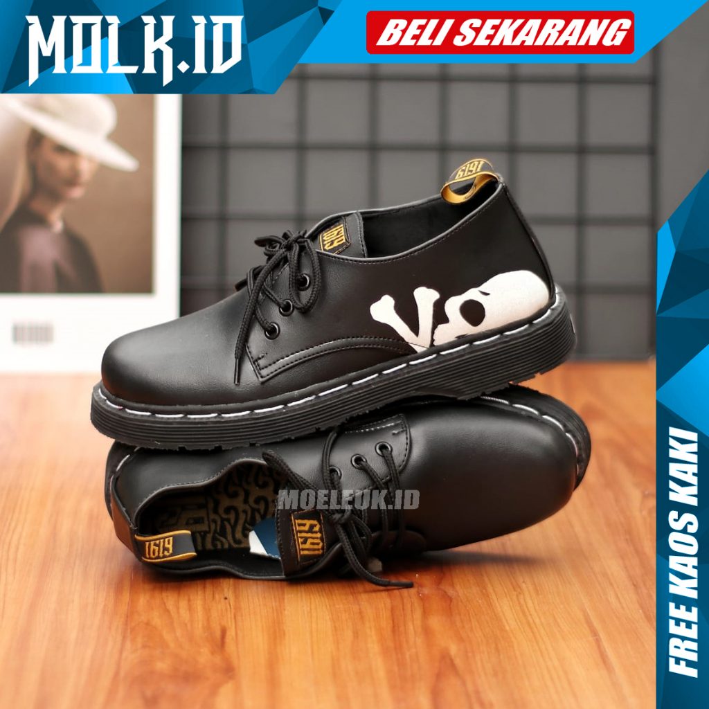 MOLK Sepatu Docmart Pria Original Kerja Wisuda Casual Trendy Kekinian