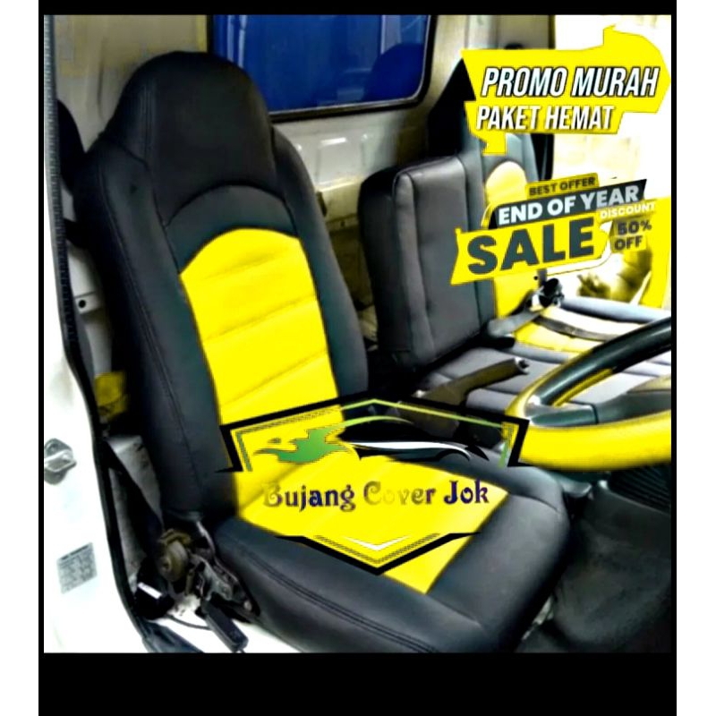 Sarung jok mobil truk isuzu nmr 71 Bonus sarung stir - Sarung jok mobil truk isuzu nmr 71 - Sarung j