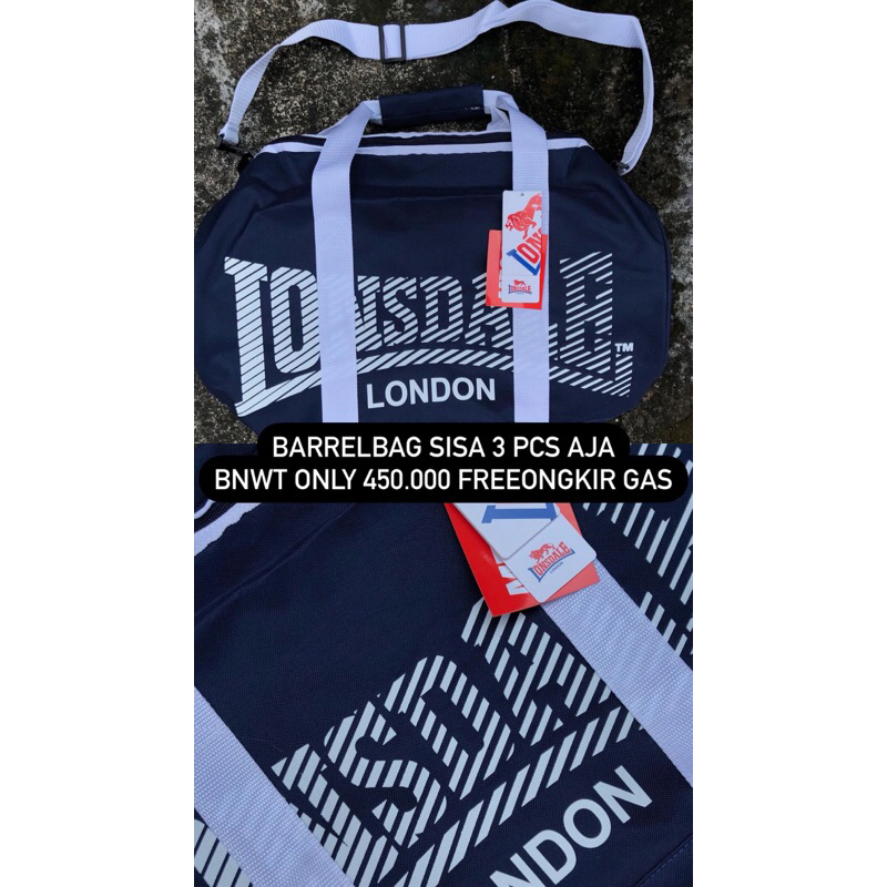 lonsdale barrel bag