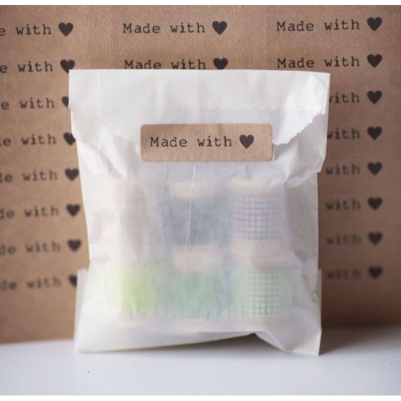 

seal kraft coklat/putih