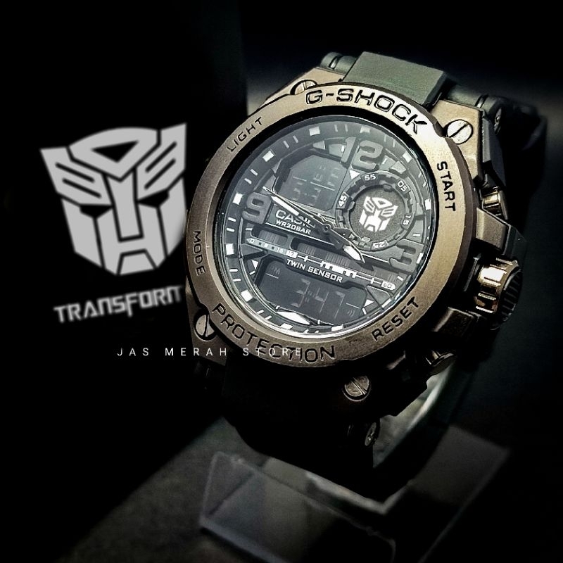 Jam Tangan Transformers X G Shock GST Black