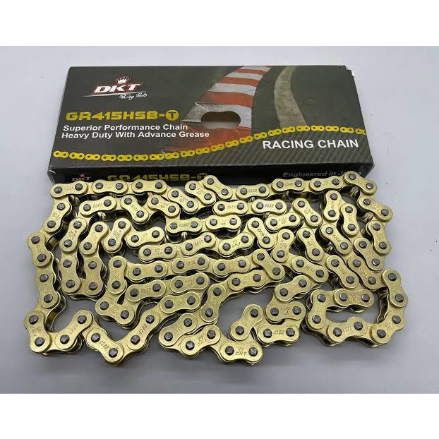 DKT Racing Rantai Roda Motor 415HSBT 428HSBT 520HSBT 130L Gold
