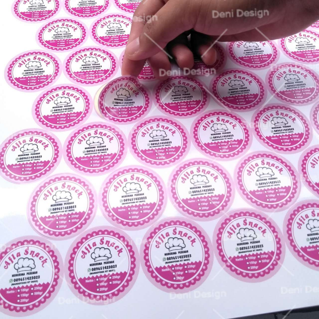 

[STICKER/LABEL PRODUK] CETAK STIKER CROMO / PRINT STIKER LABEL KEMASAN / LABEL NAMA ONLINE SHOP / LABEL MAKANAN TOPLES / CUSTOM LABEL