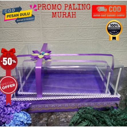 Seserahan Kotak Hantaran Parsel Tempat Mahar Pengantin Lamaran Pernikahan Satu Set Full Mika Isi 2 P