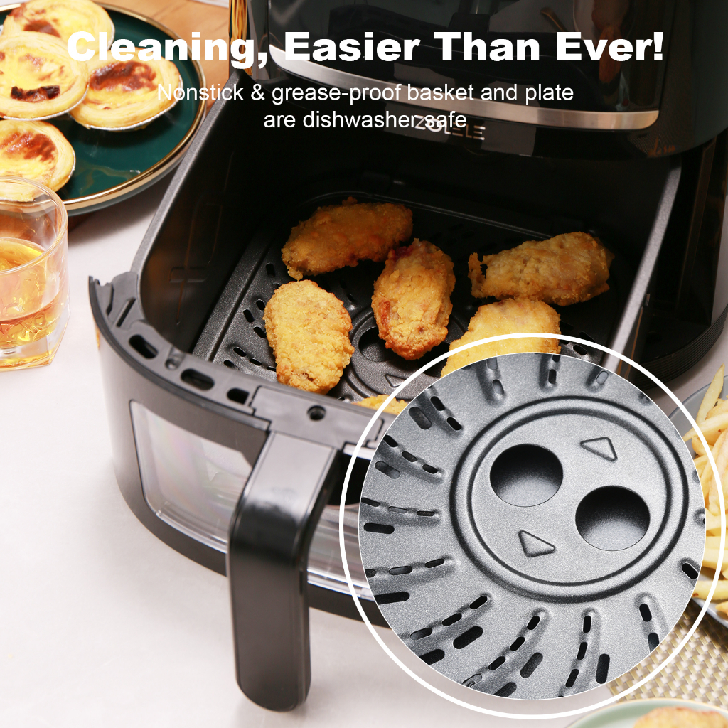 ZOLELE ZA005 Air Fryer Penggorengan Udara Visual High capacity 6L Smart Trackpad