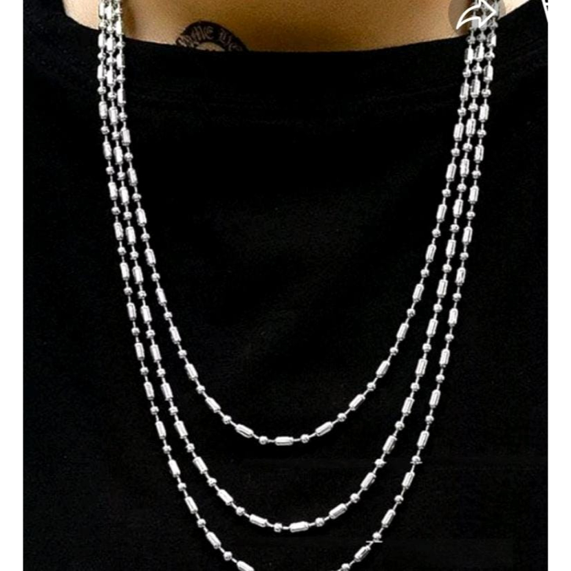 Rantai Kalung Monel ukur 60 cm model kalung yang dipake untuk MCI