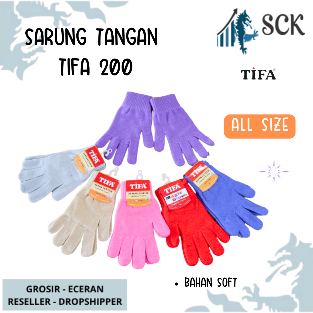 Sarung Tangan TIFA 200 WARNA / Kaos Tangan Dewasa Warna Warni Cerah Gelap POLOS BAHAN SPANDEX Perempuan Perlengkapan Otomotif - sckmenwear GROSIR