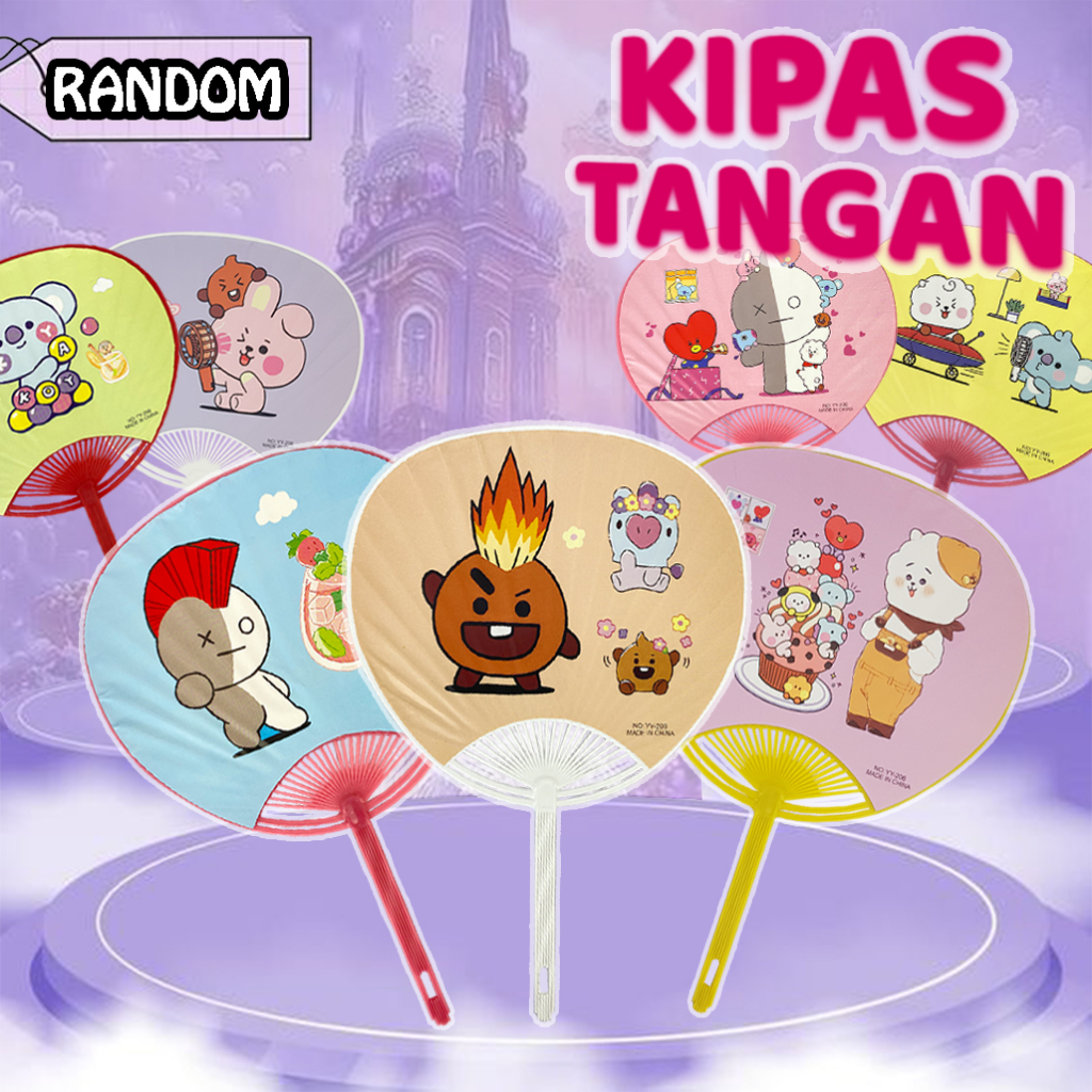 Kipas Mainan Motif Karakter / Kipas Tangan Karakter 117003