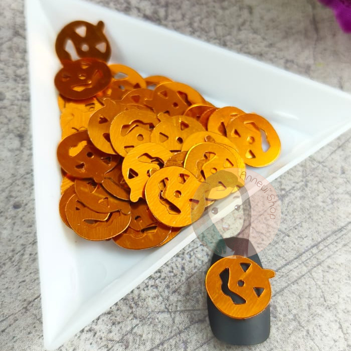 Halloween Edition Star Butterfly Heart Love Glitter Sequins Nail Art Manik-manik Kuku Wajah Craft Kosmetik Hiasan Kuku Eye Korean Make Up Handphone Decorations Wedding Party Cosplay Color Warna Warni Douyin