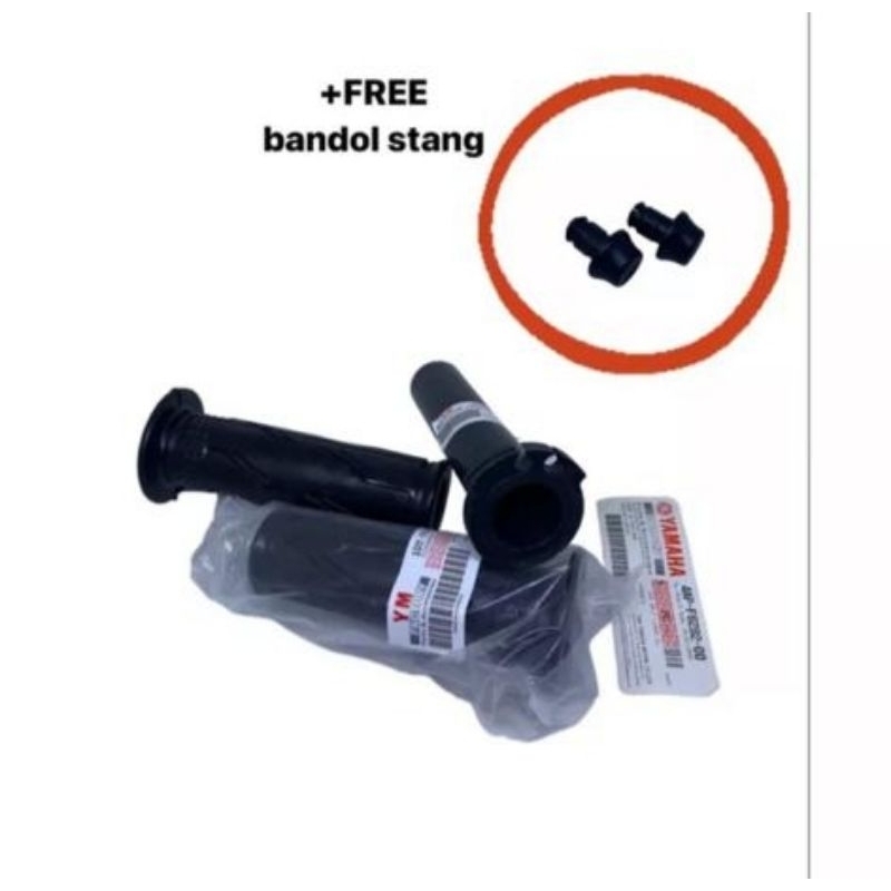 Handgrip Ori Yamaha Ckd Set Selongsong Gas Free Bandul Stang Kualitas Terbaik