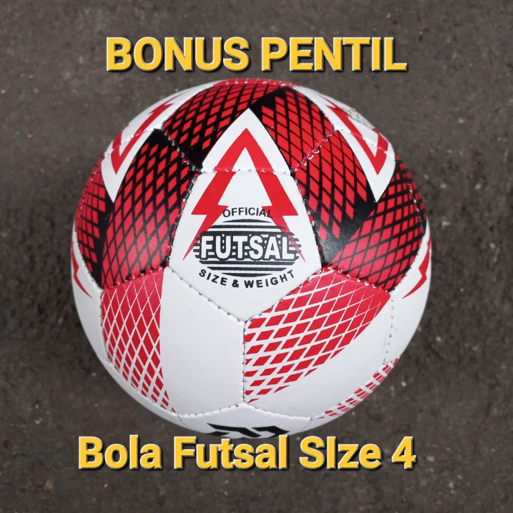 TERMURAH BOLA FUTSAL SPECS ANAK SIZE 4 BONUS PENTIL DAN JARING BOLA