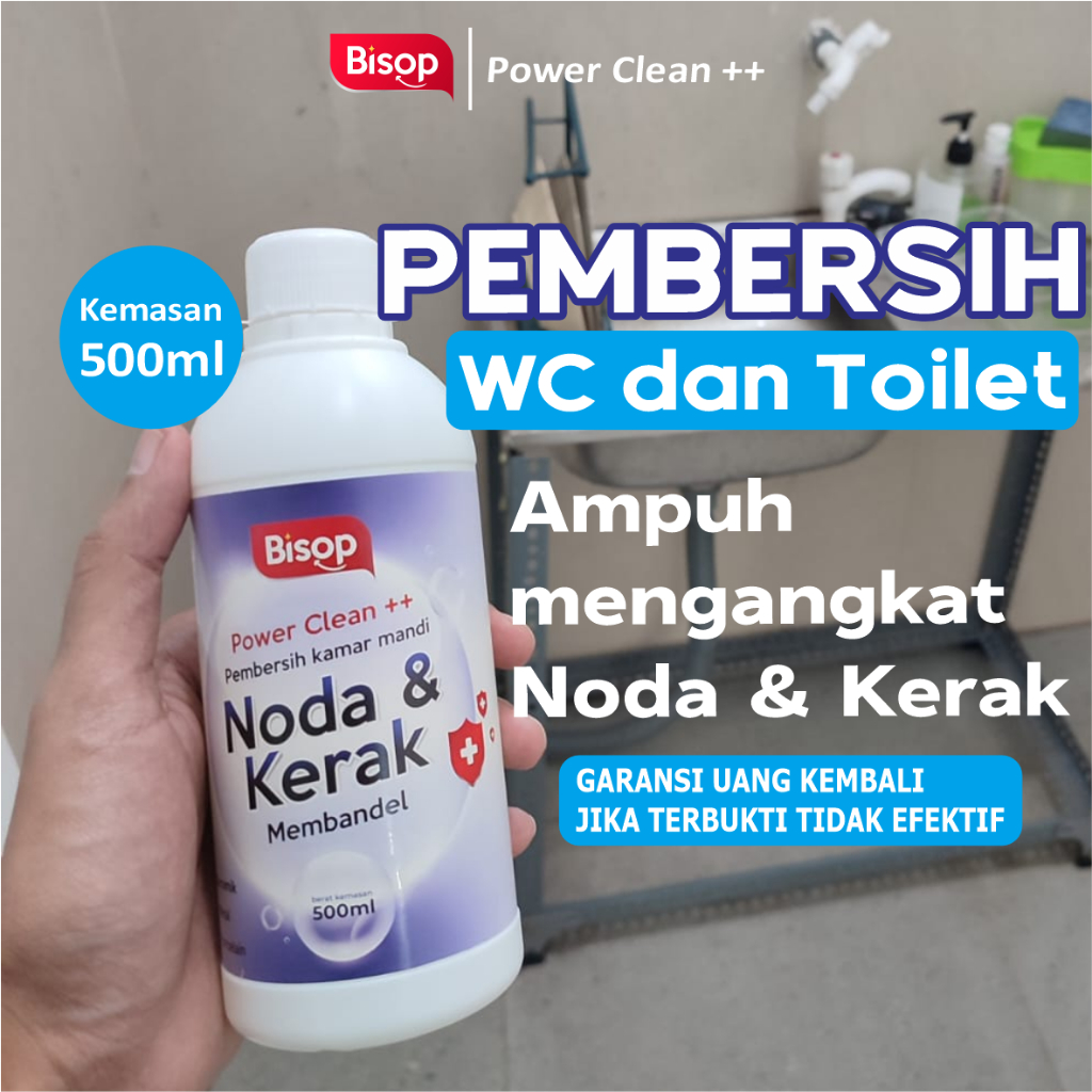 BISOP - Pembersih Toilet Kamar Mandi / Pembersih Kerak Keramik Porselin Kamar Mandi