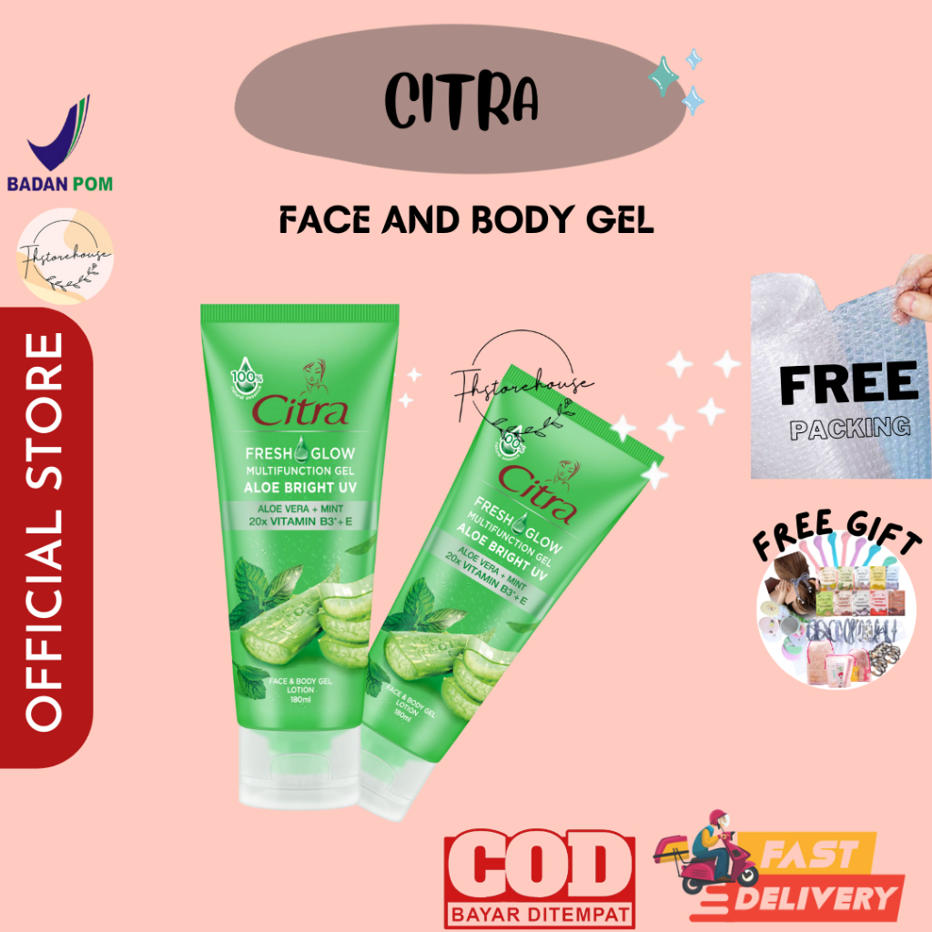 Citra Fresh Glow Multifunction Gel Aloe Bright UV // Tomato 180 ml