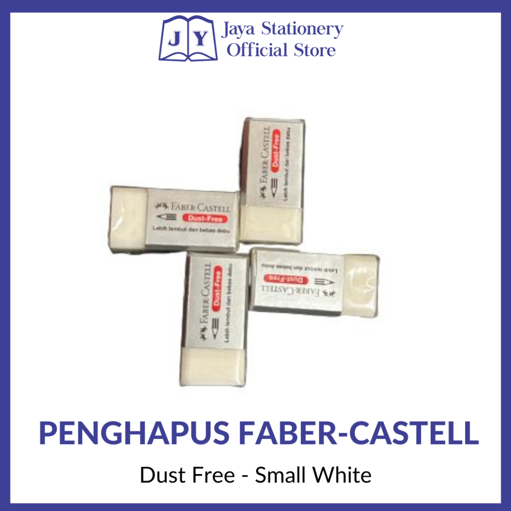 

[BISA COD] Penghapus Faber-Castell small white