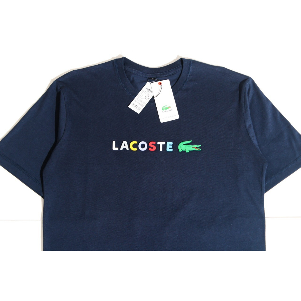 TURUN HARGA ! Lacoste T-Shirt Distro Oversize Logo Premium Unisex - Kaos Distro - Kaos Pria - Kaos Wanita - Kaos Murah - T-Shirt Lacoste