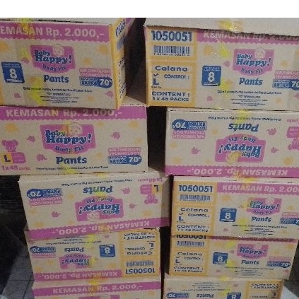Popok Baby Happy Renceng Ukuran L (1DUS)
