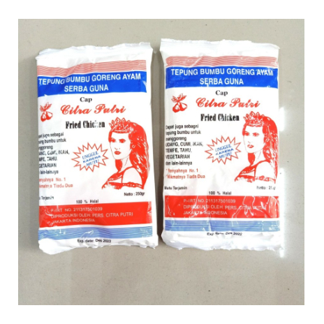 

Tepung Fried Chicken Cap Citra Putri 250g
