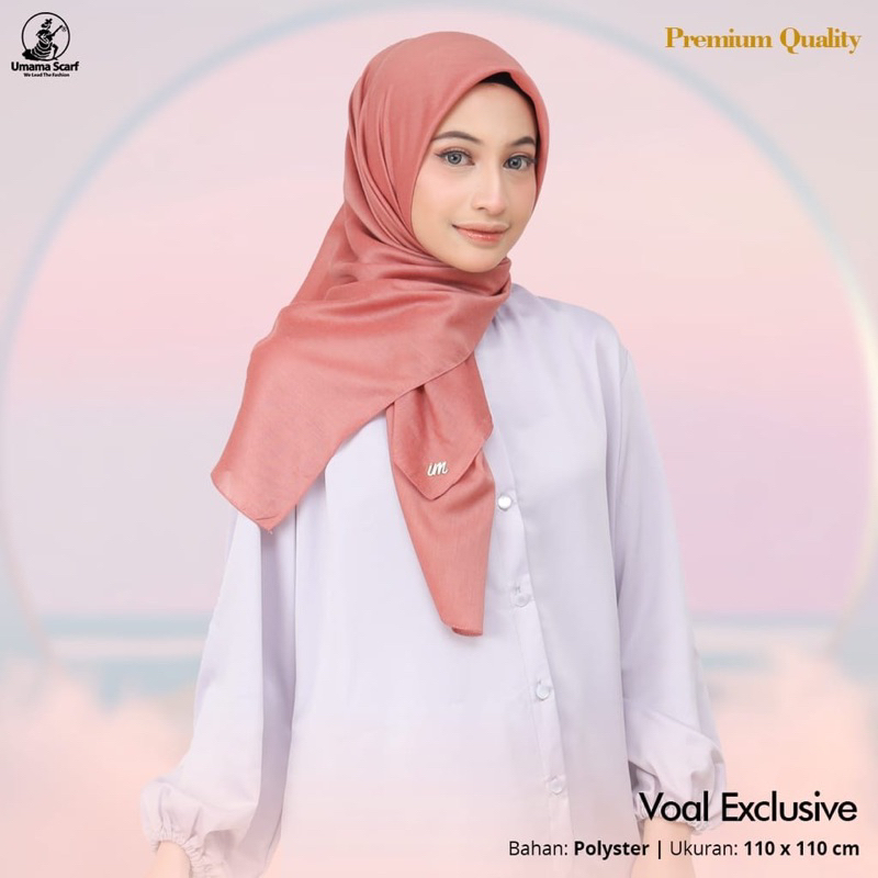 Voal Exclusive - Hijab Segi Empat Polos by Umama Scarf