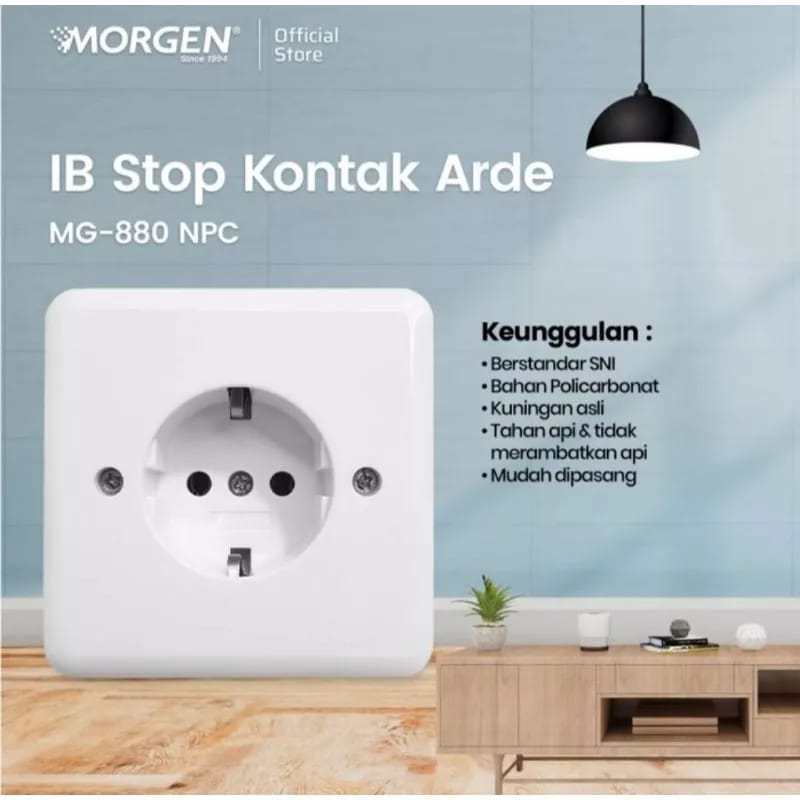 MORGEN SAKLAR IB / OB MODEL NEW GEE ENGKEL / SERI / STOP KONTAK / ENGKEL STOP ANDRE / SERI