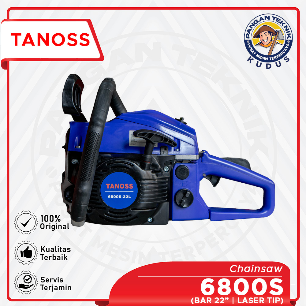 Chain Saw6800SLaser Tip Baja | Mesin Gergaji Kayu Chainsaw 22 (TANOSS)