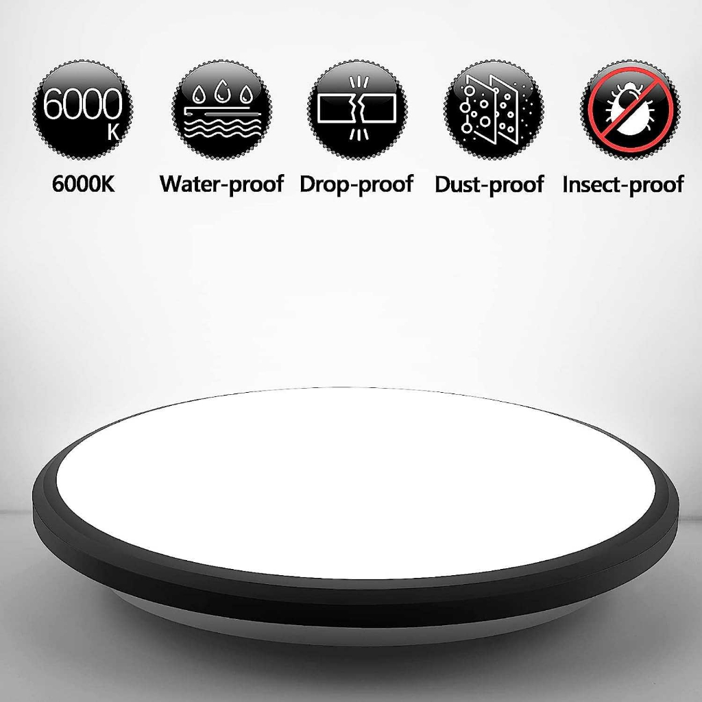 Lampu Plafon LED Stepless Dimming Lampu LED Hemat Energi Desain Minimalis Material Akrilik Cahaya Terang