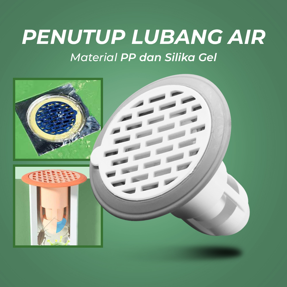 Penutup Penyumbat Lubang WC Toilet Shower Floor Cover Plug / Penutup Lubang Saringan Wastafel Cuci P