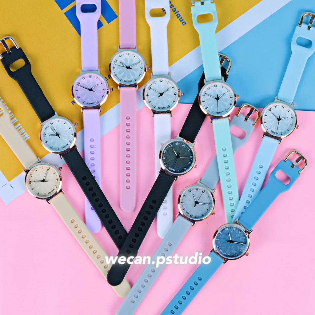 COD READY JAM TANGAN WANITA LITA SERIES FASHION TALI KARET PREMIUM IMPORT