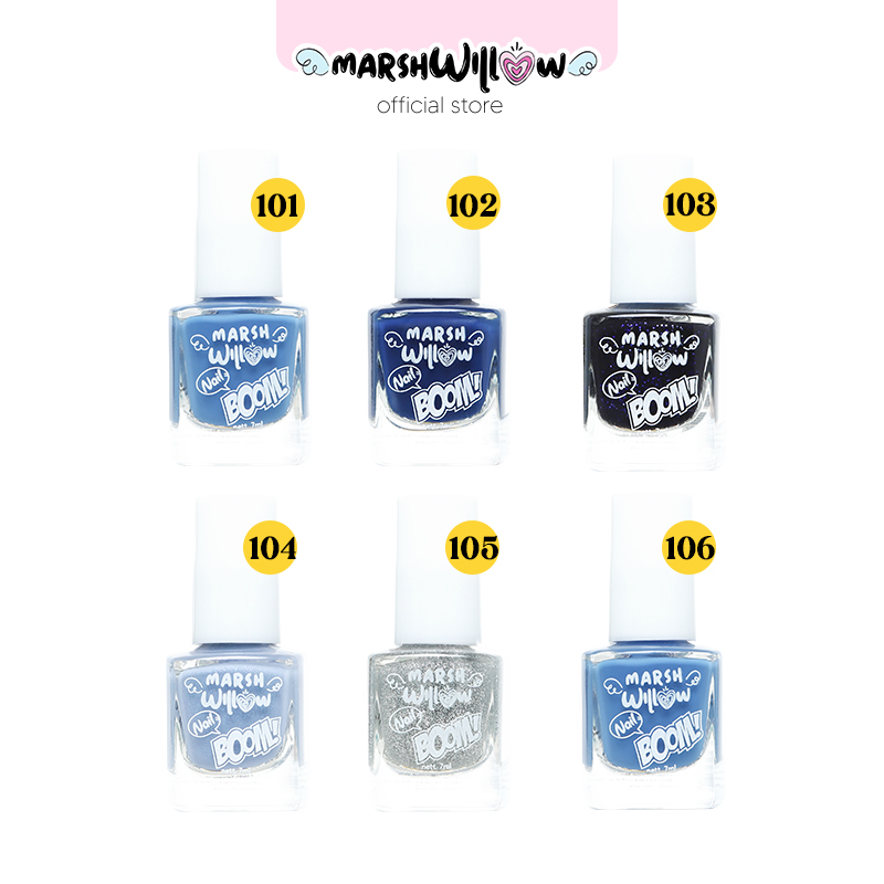 Marshwillow Nail Boom Nail Polish Aqua Marine Series - Cat Kuku / Kutek
